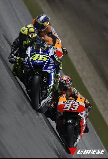 Marc Marquez & Valentino Rossi - two of only four riders to have won world championship titles in 3 different categories