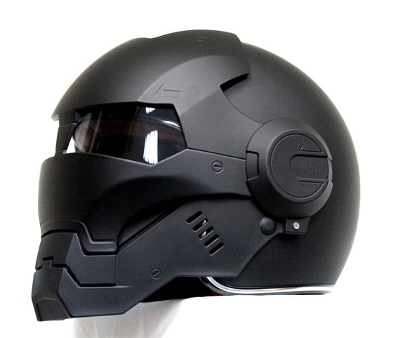 Masei Matt Black Atomic-Man 610 Open Face Motorcycle Helmet Free Shipping for Harley Davidson