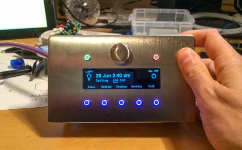 Mat Smith's DIY Arduino Home Automation Control Panel