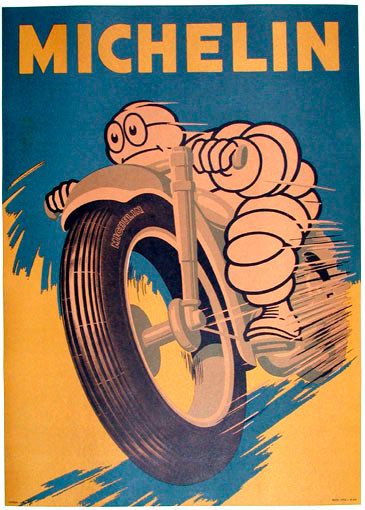 Michelin Vintage Motorcycle Poster