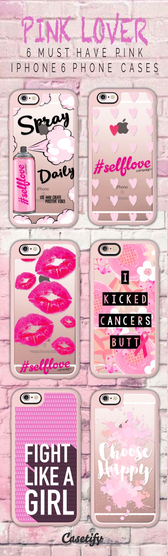 Most must have pink iPhone 6 protective phone case designs | Click through to see more iphone phone case ideas   #quote | @Casetify