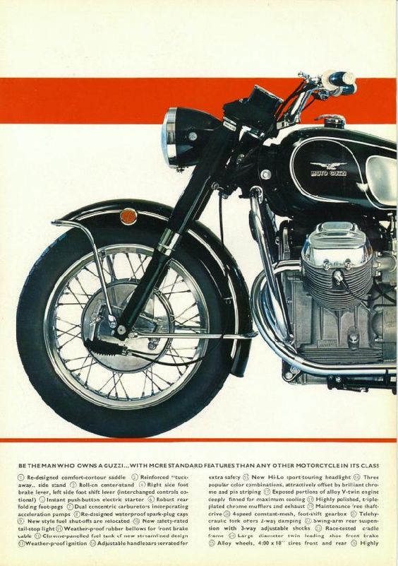 Moto Guzzi Ambassador Factory Brochure, Page 2 of 6.