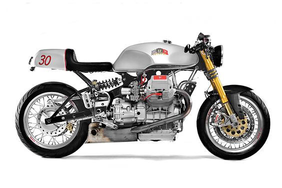Moto Guzzi V11 Cafe Racer Sport by Santiago Choppers #motorcycles #caferacer #motos |