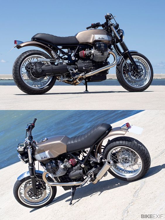Moto Guzzi V7 by Officine Rosspuro with 935cc engine from the Bellagio.