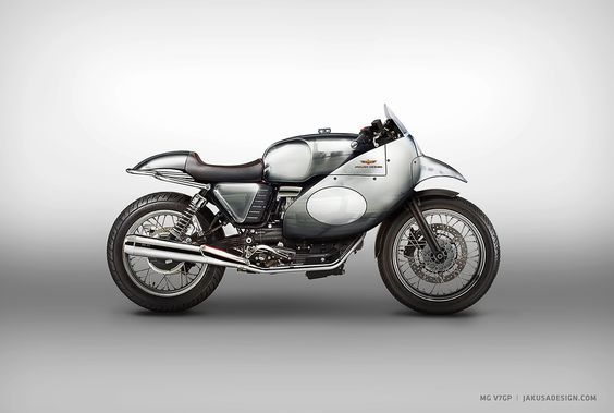 Moto Guzzi V7GP concept by Jakusa Motorcycle Design #motorcyclesdesign #diseñodemotos |