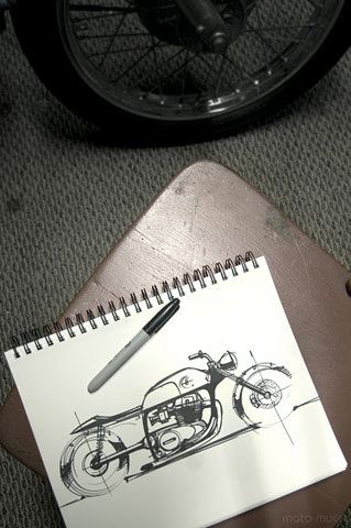 Motorcycle Drawing sketch