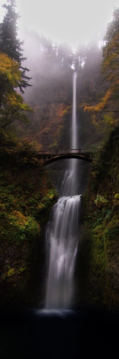 Multnomah Falls – Portland,  trip destination while driving up the west coast - San Diego to Seattle