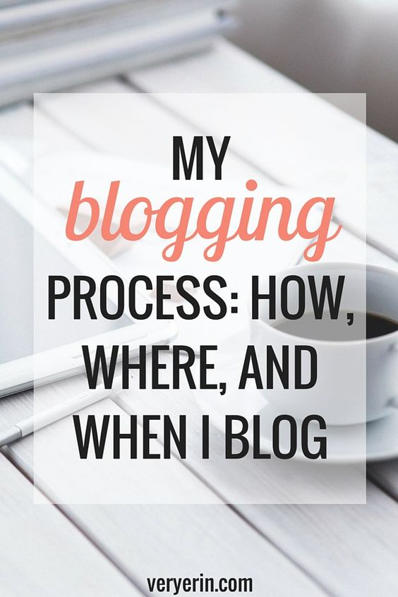 My Blogging Process: How, Where and When I Blog | Blogging and Business - Very Erin Blog