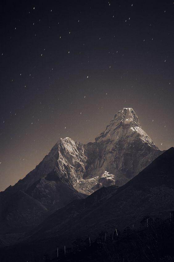 Nepal, Everest region from Tengboche (3,860 m) to Ama Dablam (6,856 m)