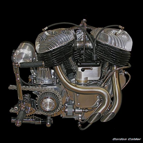 NO 20: VINTAGE INDIAN MOTORCYCLE ENGINE by Gordon Calder, via Flickr