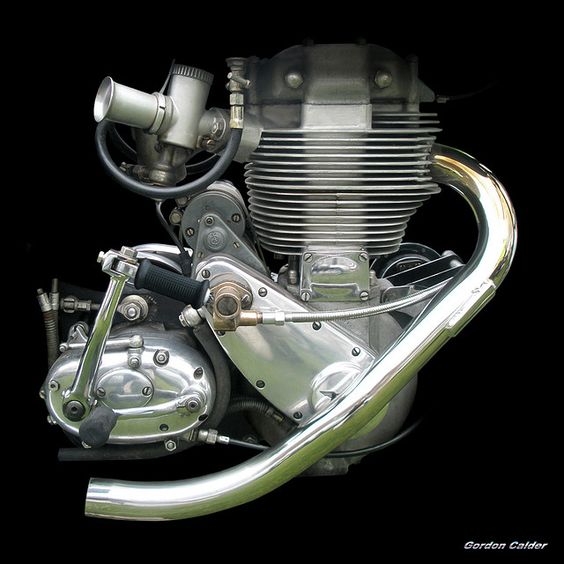 No 47: CLASSIC BSA GOLD STAR MOTORCYCLE ENGINE (2) by Gordon Calder