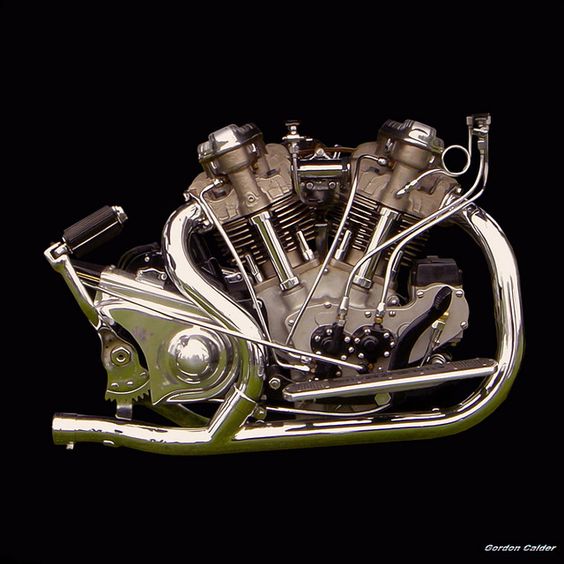 NO 5: VINTAGE 1938 CROCKER MOTORCYCLE ENGINE by Gordon Calder, via Flickr