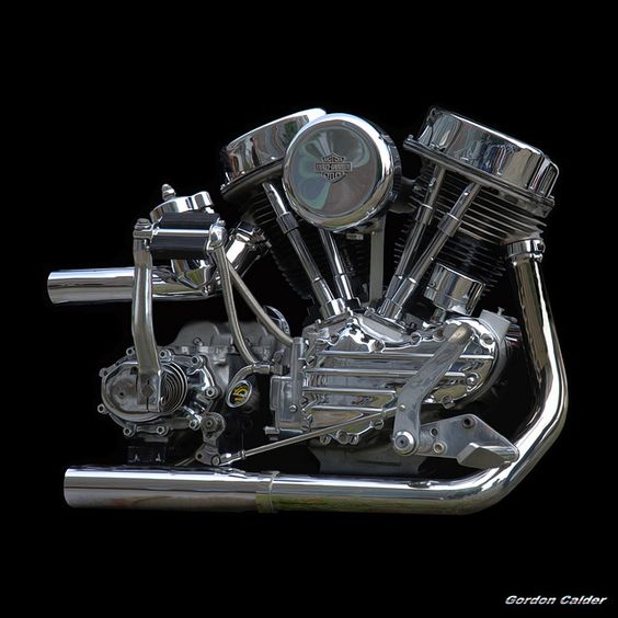 NO 6: CLASSIC HARLEY DAVIDSON PANHEAD CHOPPER MOTORCYCLE ENGINE (2) by Gordon Calder, via Flickr
