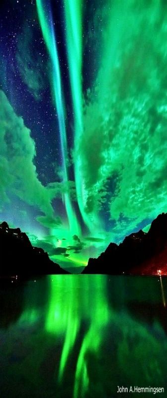 Northern Lights [Aurora Borealis] in Ersfjordbotn, Norway