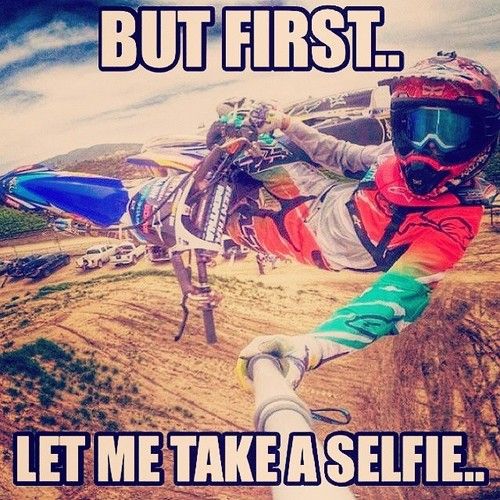Now that's how you do it! MX Meme Motocross Selfie