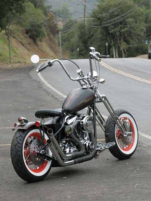old school bobber motorcycle