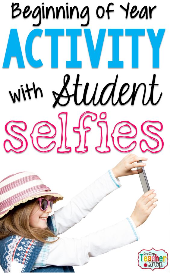 One Stop Teacher Shop - Teaching Resources for Upper Elementary: Beginning of Year Activity: Student Selfies