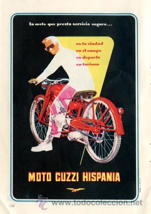 Página Publicidad Original *Moto GUZZI HISPANIA* -- Vintage-- Año 1955