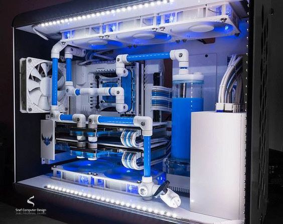 PC Modders | Custom Gaming Pc Case Mods Australasia | Icy Blue Angel II by Snef