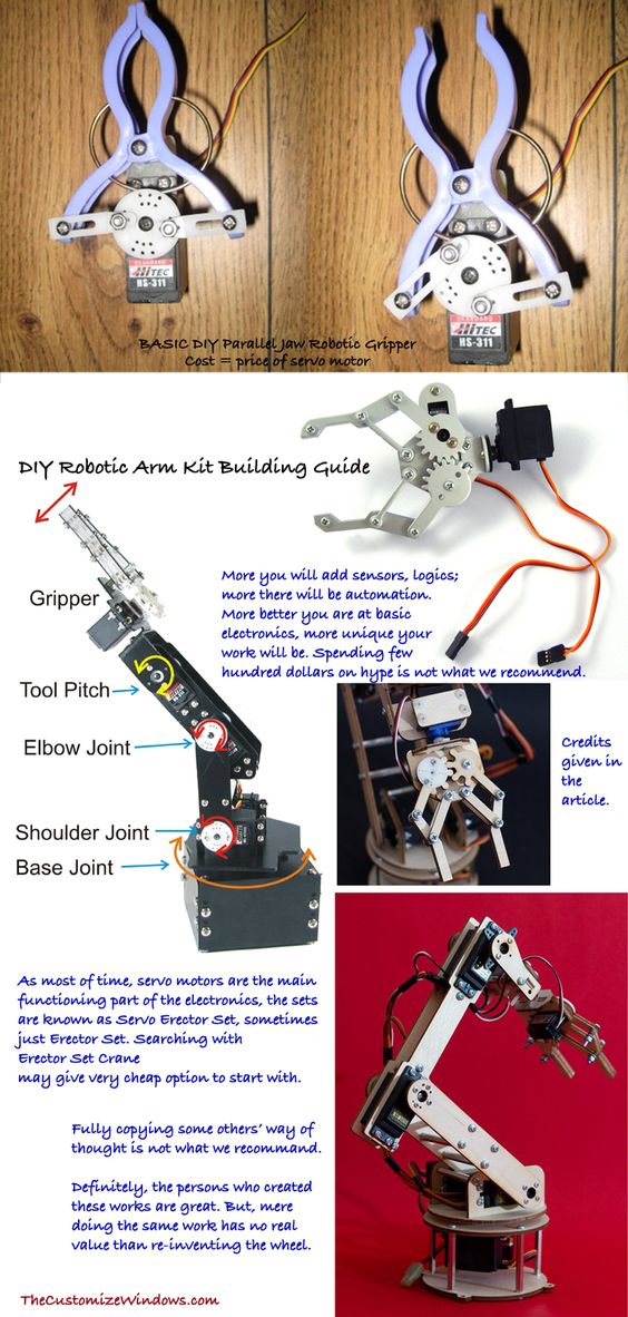People often searches with Open Source DIY Robotic Arm Kit – factually, this is Arduino like odd way of thought. If you can make a scissor to cut a paper with servo motors following a line – that is a robot.