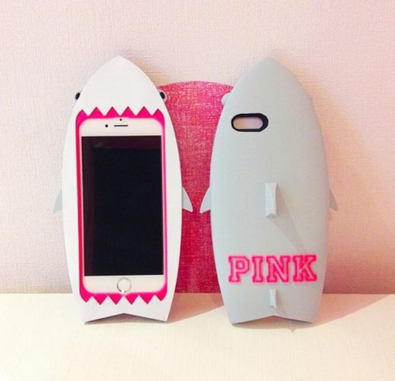 PINK shark iPhone 6 case