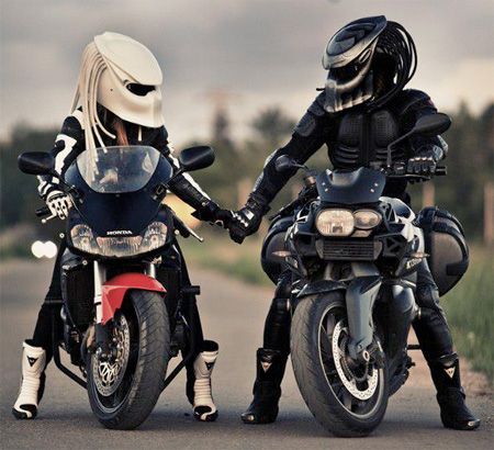 Predator Motorcycle Helmet! His and hers!