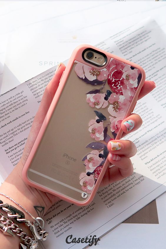 Pretty #pink flowers. Click through to see more floral iPhone 6 designs   | @Casetify