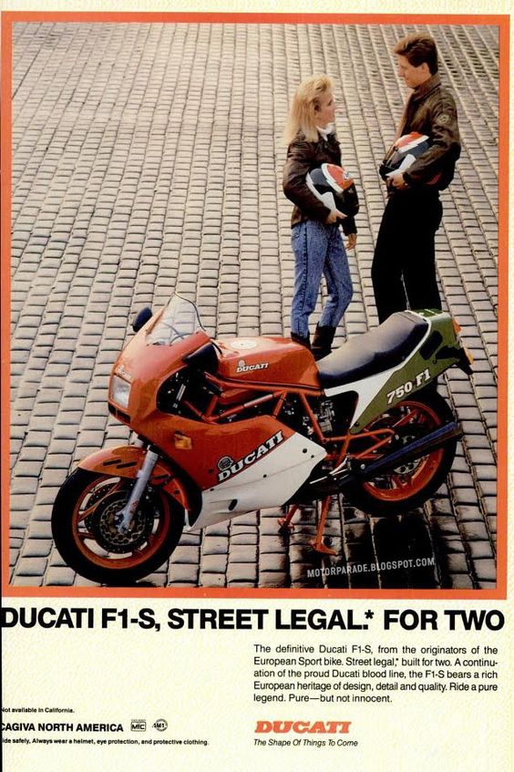 Racing Cafè: Vintage Brochures: Ducati F1-S 750 1988 (Usa)