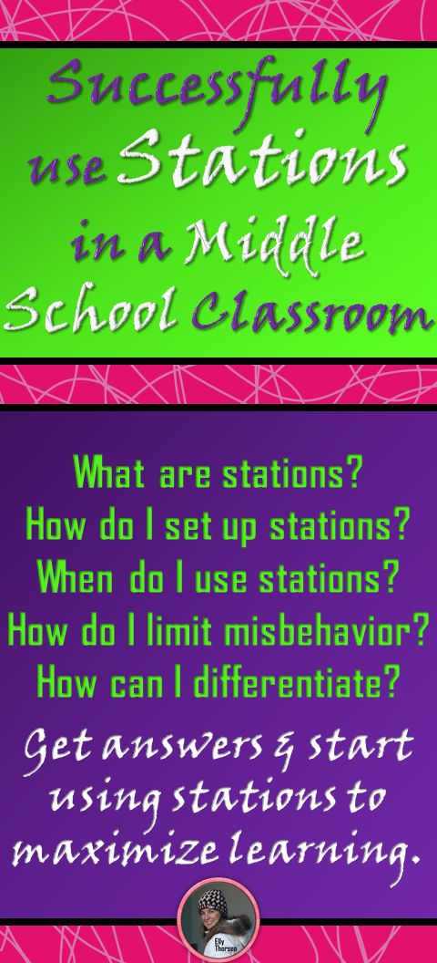 Read all about successfully implementing stations as a learning activity in your middle school classroom