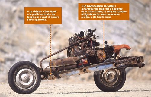 Real-Life ‘Tony Stark’ Builds Motorcycle From A Broken Car To Escape Desert - 