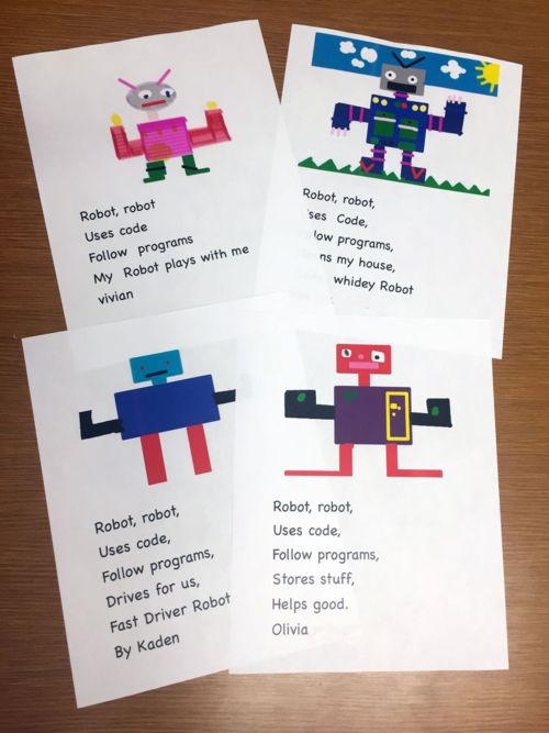 Robot Drawings in 1st Grade - The Digital Scoop