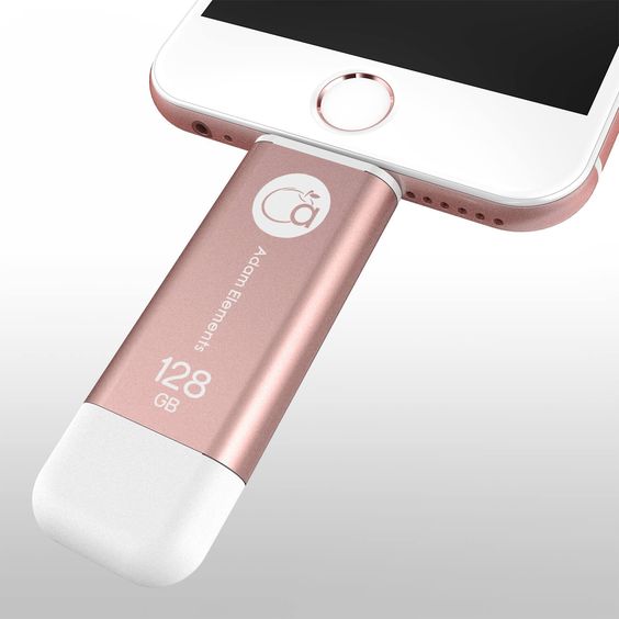 RoseGold iKlips, iPhone flash drive! Apple Lighting USB