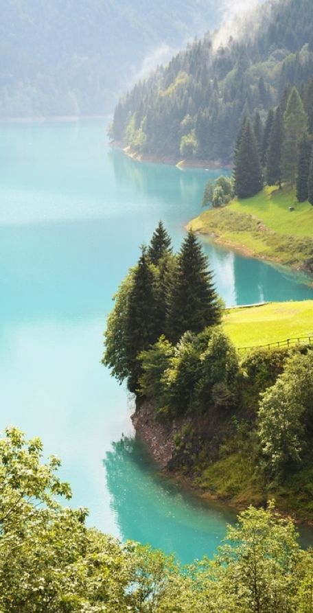 Sauris Lake in northern Italy