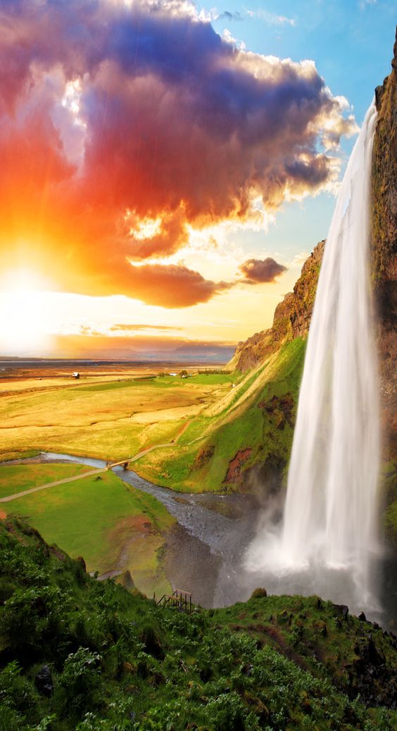 Scenic Waterfall, Iceland - Seljalandsfoss | 16 Reasons Why You Must Visit Iceland Right Now. Amazing no. #12