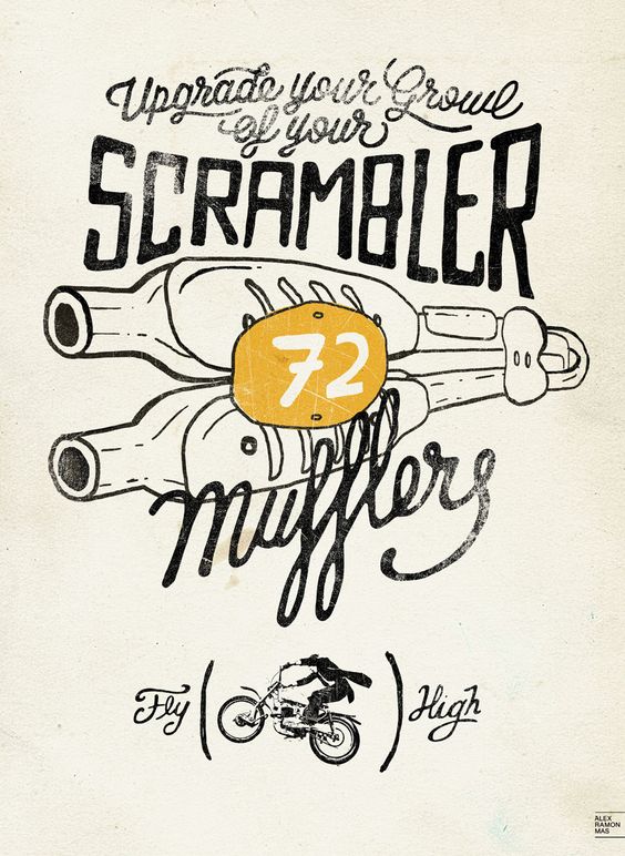 Scrambler Poster For an Exhibition · Alex Ramon Mas designs  scrambler-®ARM