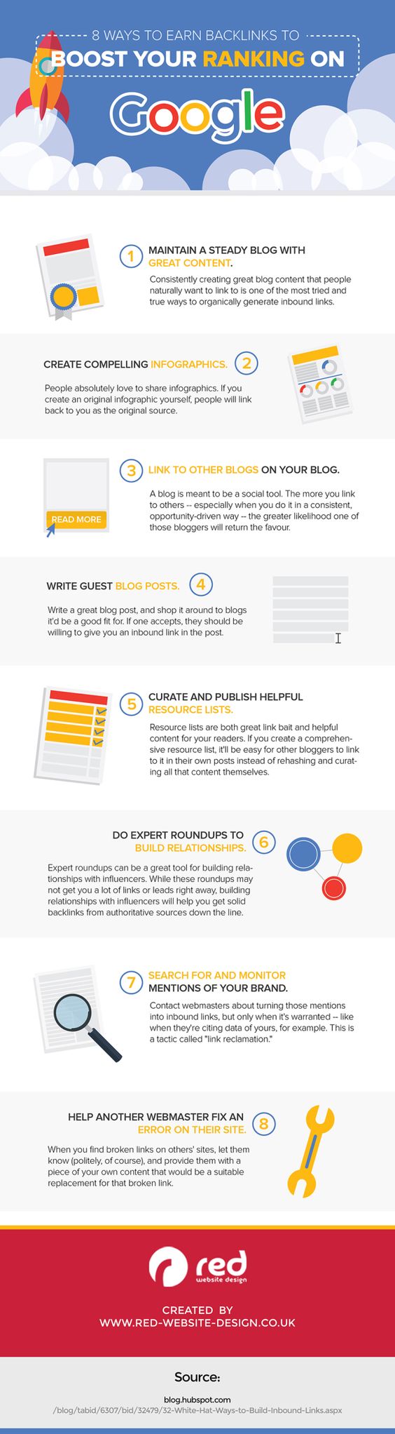SEO Tips: 8 Ways To Earn Backlinks That Boost Your Ranking On Google #Infographic