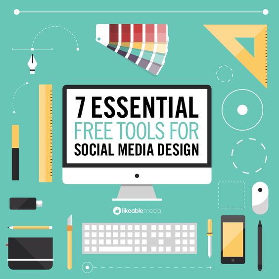 Seven essential design tools for social media.