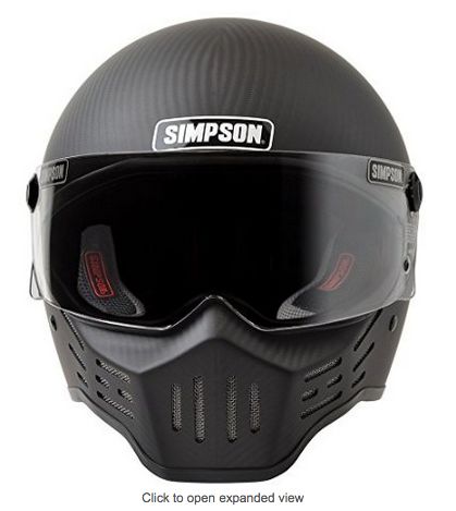 Simpson M30 Bandit Carbon Fiber Motorcycle Helmet - If I could date a helmet, this would be it.