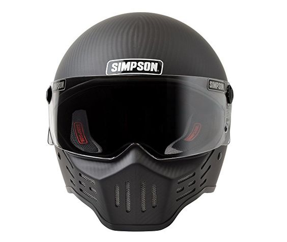 Simpson M30 Bandit DOT Satin Carbon Fiber Motorcycle Helmet