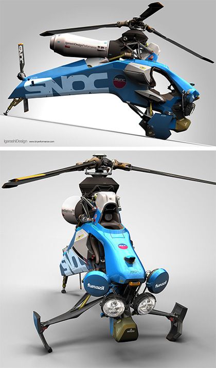Single Seat Helicopter. Ok, I want one.