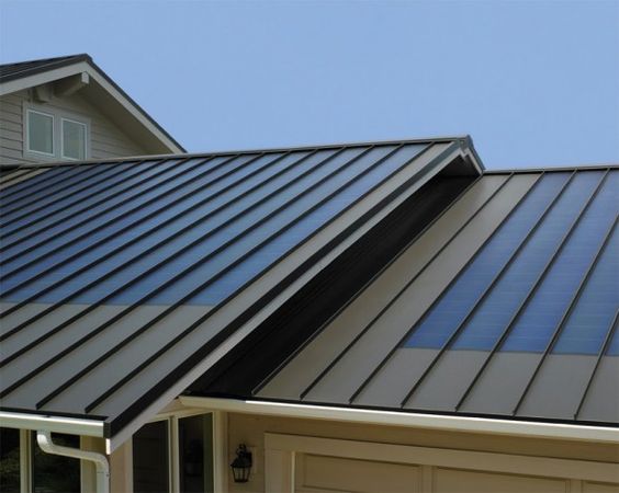 Solar metal roof. Blends right in.