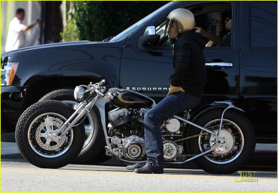 Some people like Brad Pitts  but I like his motorcycle collection!