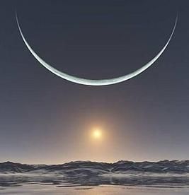 Sunrise at the North Pole when the Sun and the moon are at their closest point  #awesomeview #landscape #mountains #sunrise #nature #photography #outdoors #northpole #sun