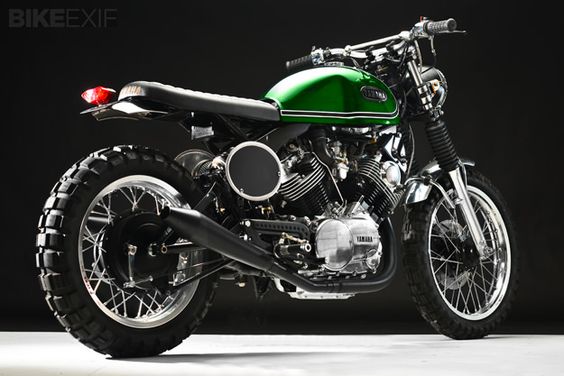 Thats a very tidy  built on a  who would have thought that 3 years ago? Yamaha Virago XV920 cafe racer