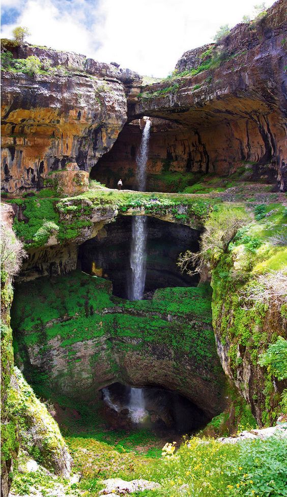 The Baatara Gorge Waterfall has got to be one of the most beautiful naturally forming bridges and waterfalls in the world.