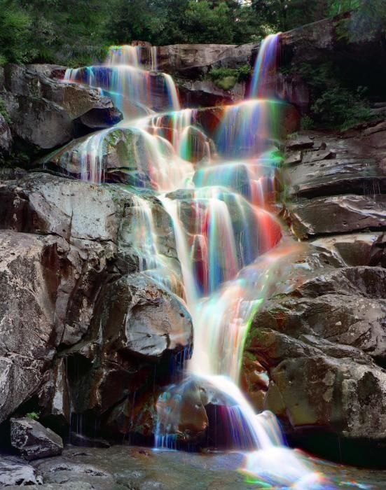 The beauty of nature :) ✮ Rainbows in Ramsey Cascades - Great Smokey Mountain National Park