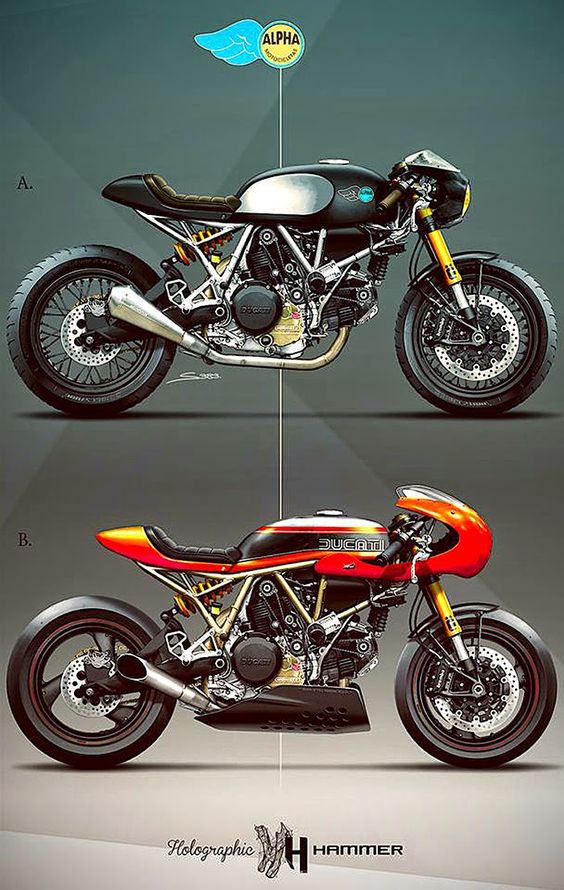 The Bullitt: Ducati cafe racers by Holographic Hammer