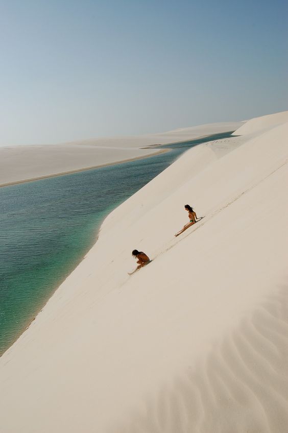 The dunes of Lencois, Brazil.