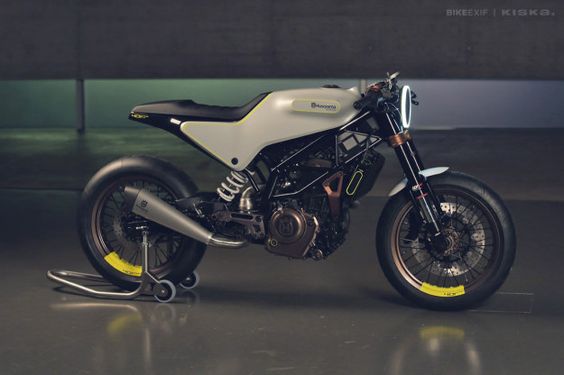 The Husqvarna 401 Vit Pilen 'White Arrow' motorcycle concept. This NEEDS to go into production!