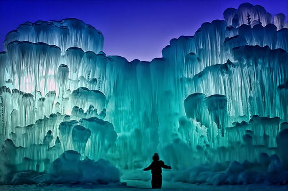 The Ice Castles in Silverthorne, Colorado